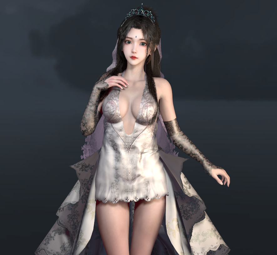 Mowang_nixi.HMS_Wedding_Dress_01-林夕资源VAM