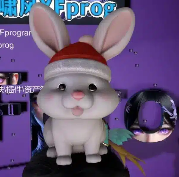 XFprog.头顶圣诞兔子公仔-林夕资源VAM