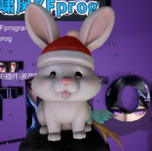 XFprog.头顶圣诞兔子公仔-林夕资源VAM
