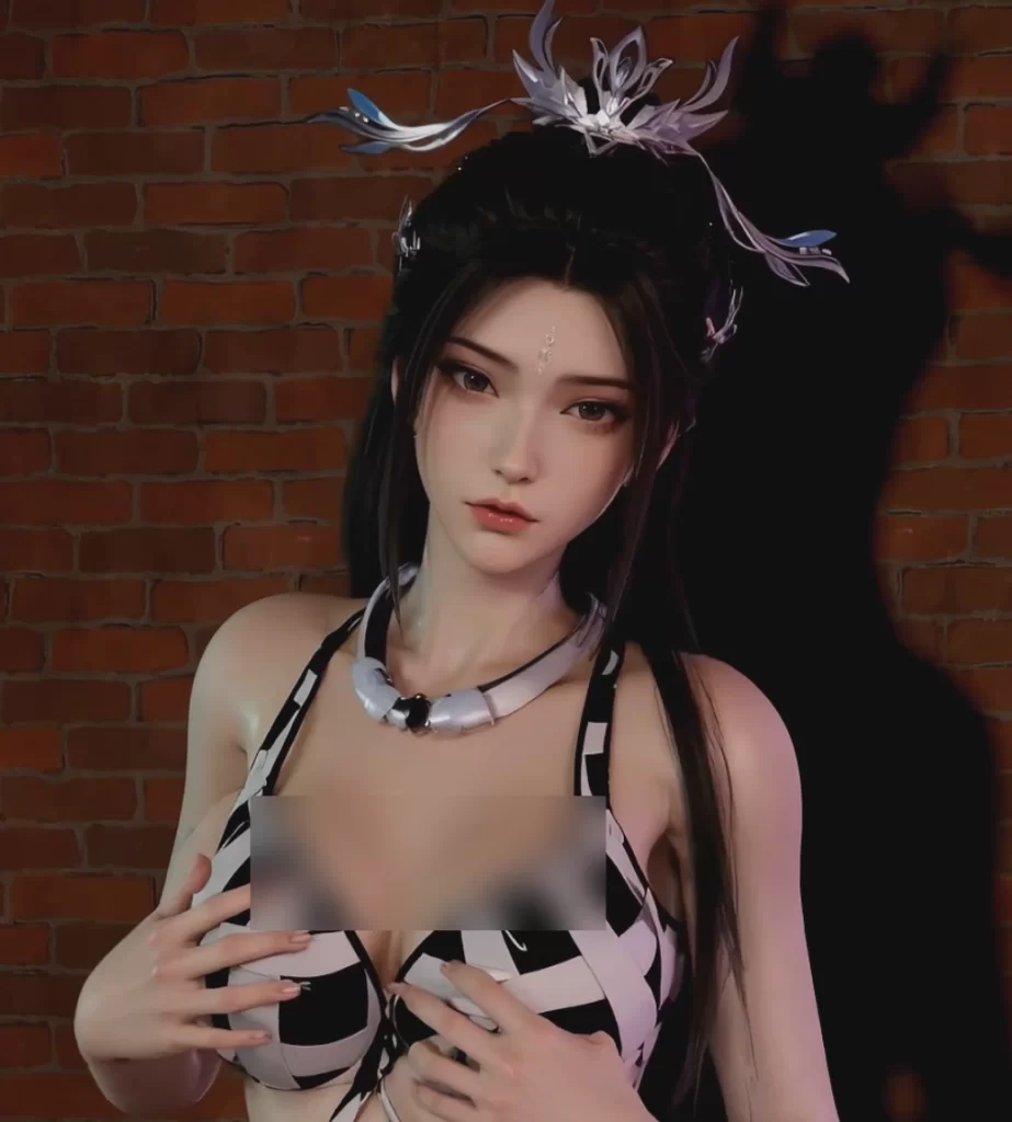 陆雪琪白色泳装-林夕资源VAM