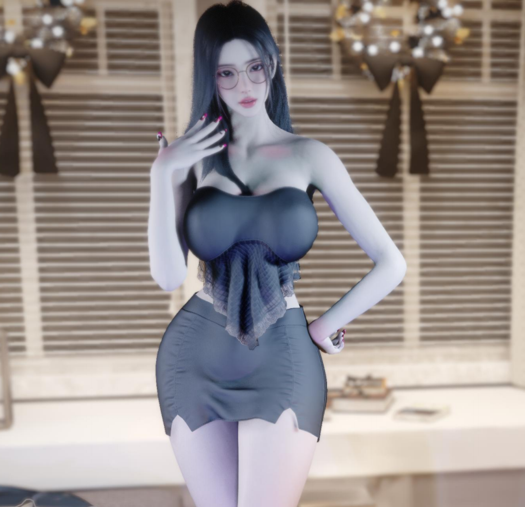 vvvevevvv.Latex_and_Lace_Outfit-林夕资源VAM