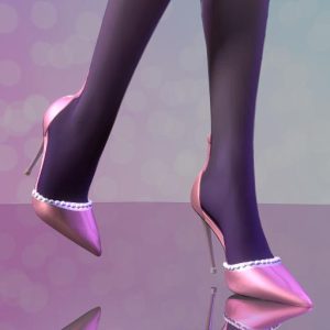 AWG.公主蕾丝高跟鞋-林夕资源VAM