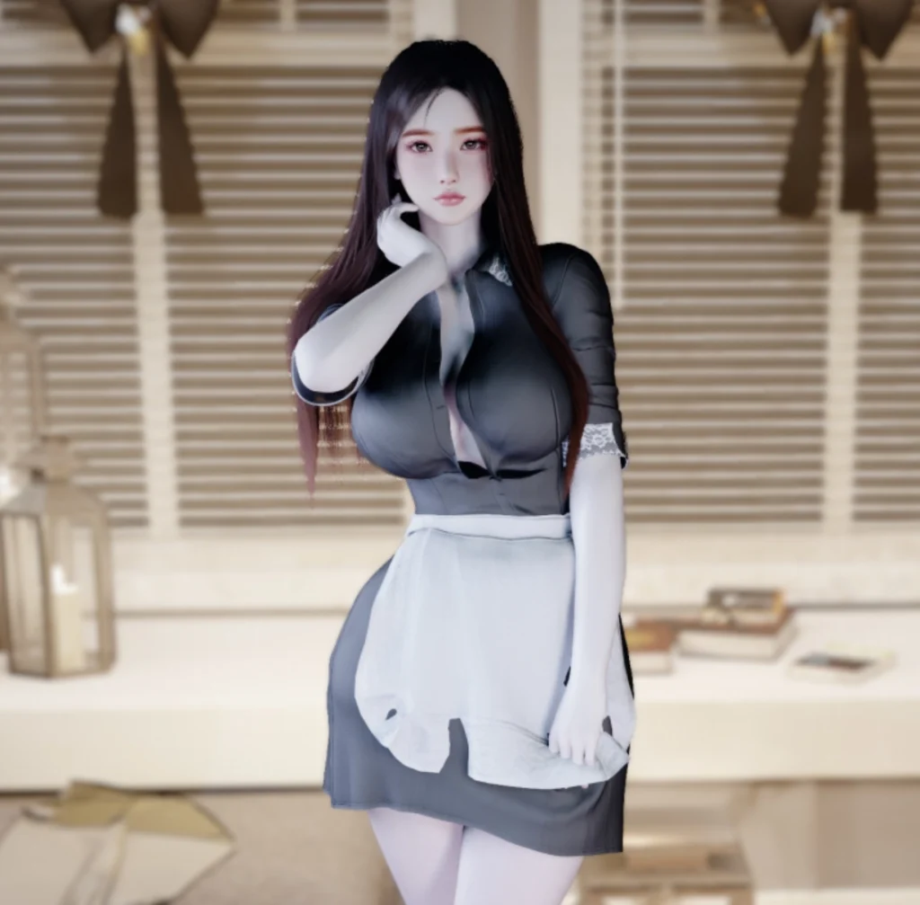 vvvevevvv.Maid_Costume_Dress_Outfit-林夕资源VAM